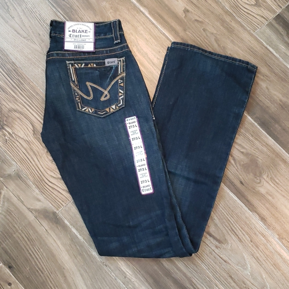 Cruel Blake dark wash boot cut jeans